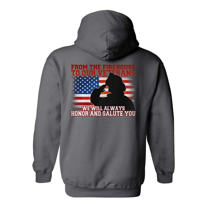 Premium military tribute hoodie – Salute to veterans design