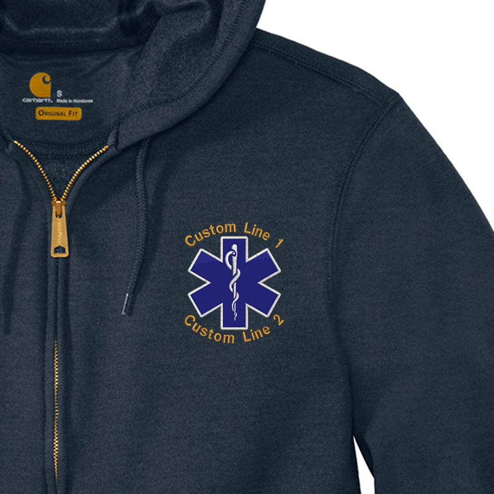 Durable and warm hoodie designed for first responders, offering functionality and comfort with a loose fit.