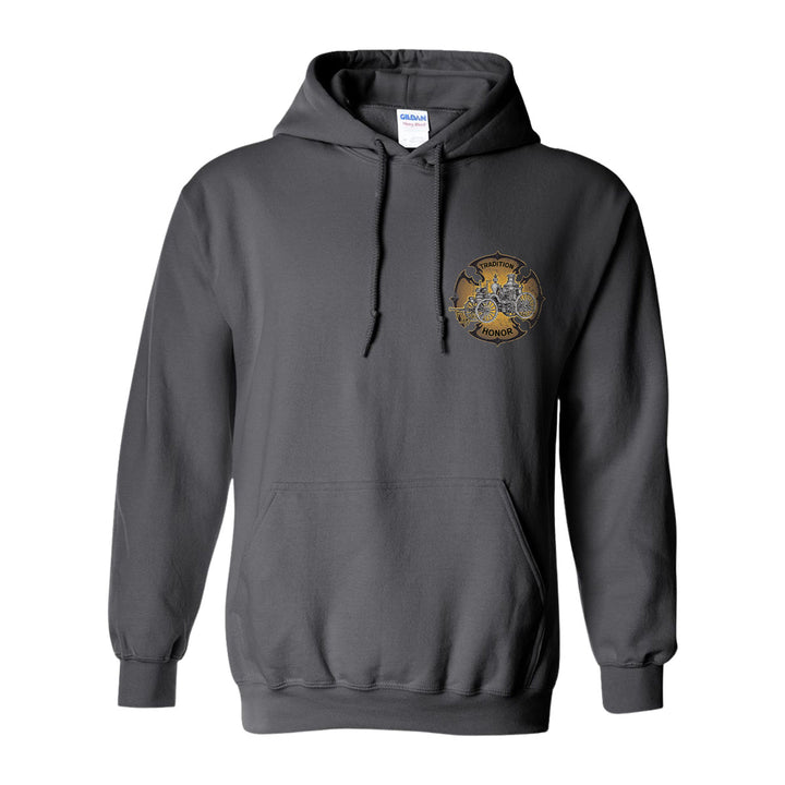 FFC 343 heritage hoodie with Founding Father American graphic