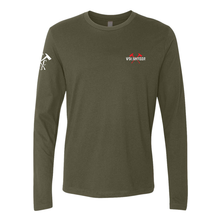Volunteer fire service shirt with FFC 343 logo