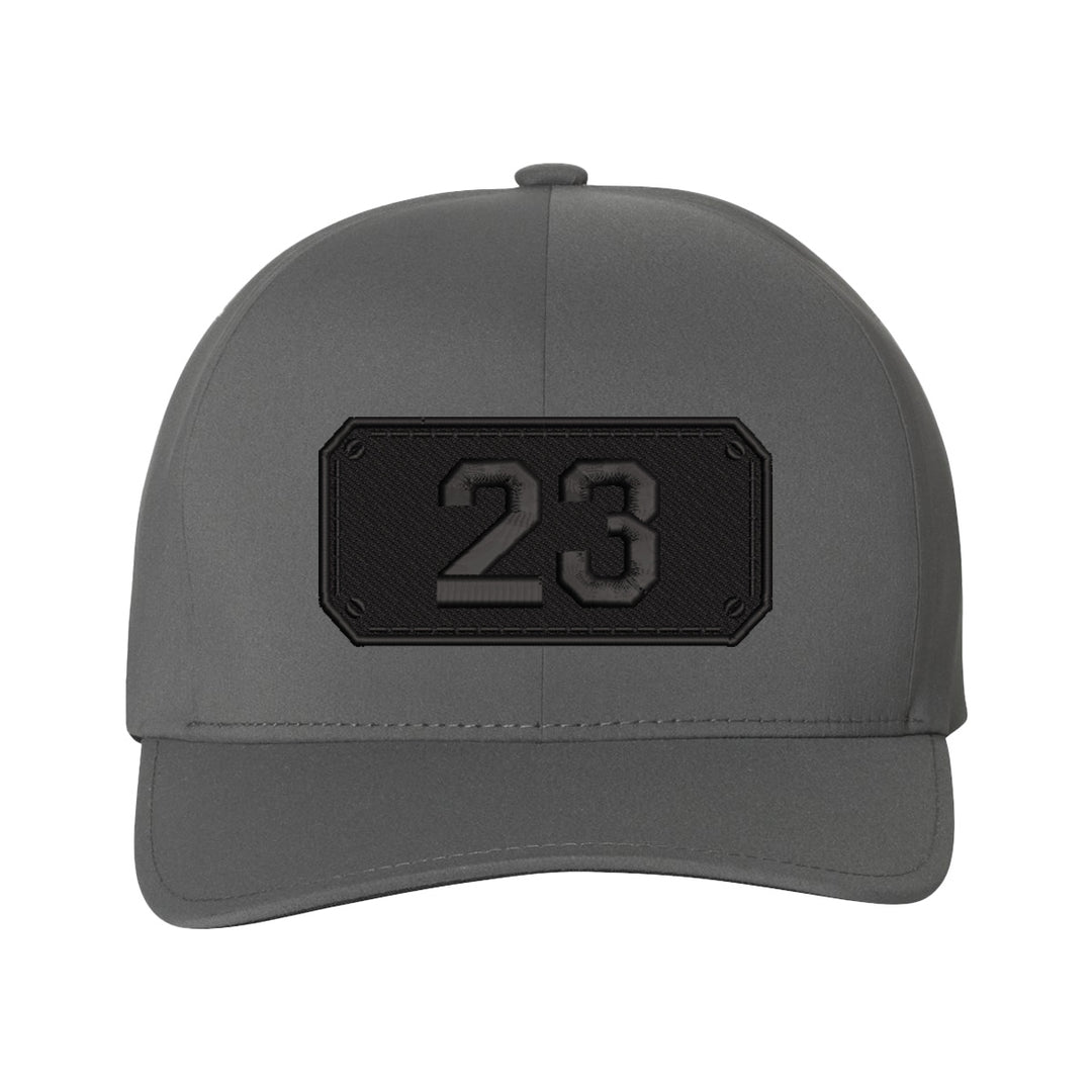 Personalized Black Plate Firefighter Delta FlexFit Hat
