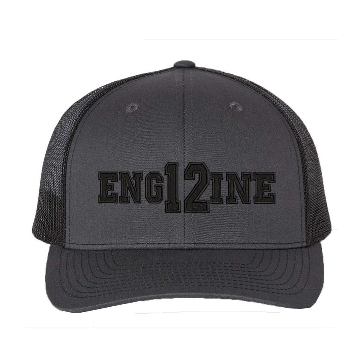 Personalized Engine Blackout Snapback Trucker Hat