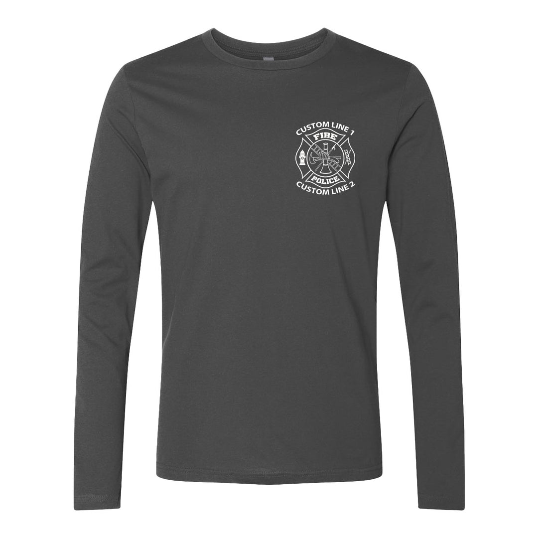 Fire Police premium long sleeve shirt with department logo