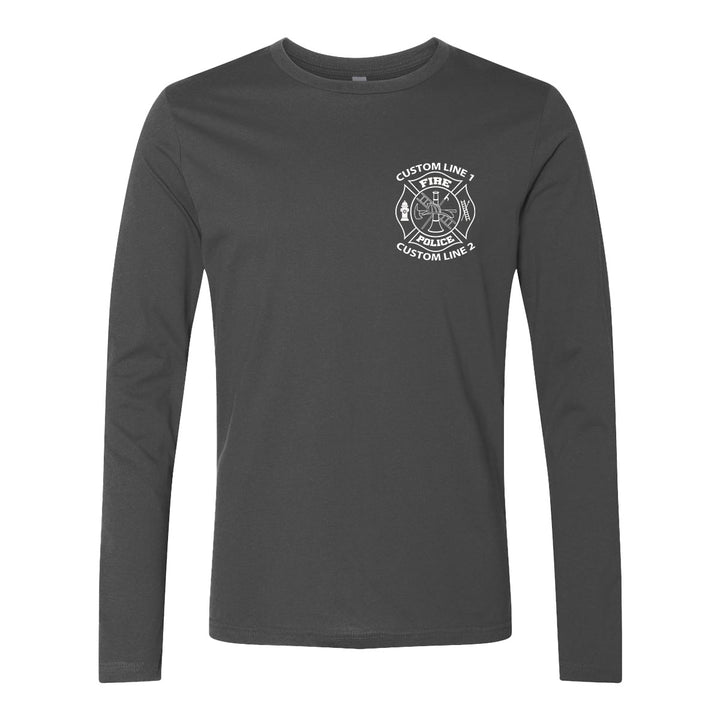 Fire Police premium long sleeve shirt with department logo