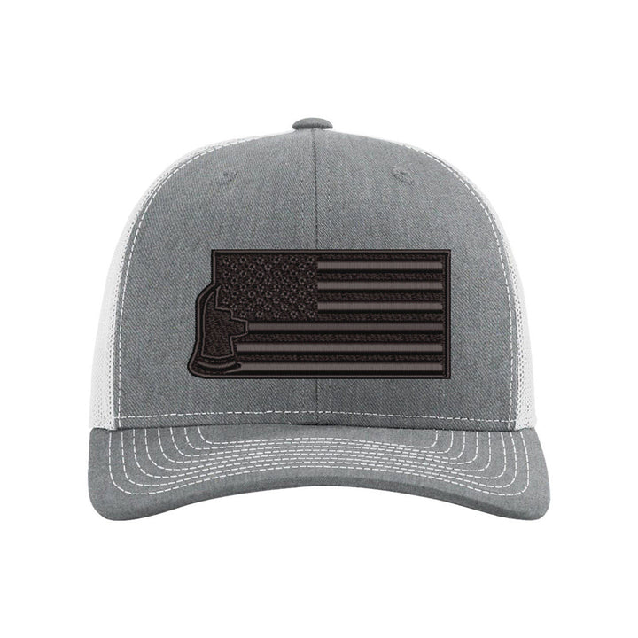 Close-up of the high-quality stitching on the "Thin Red Line Axe Maltese" logo, emphasizing the durability and fine details of the embroidery.