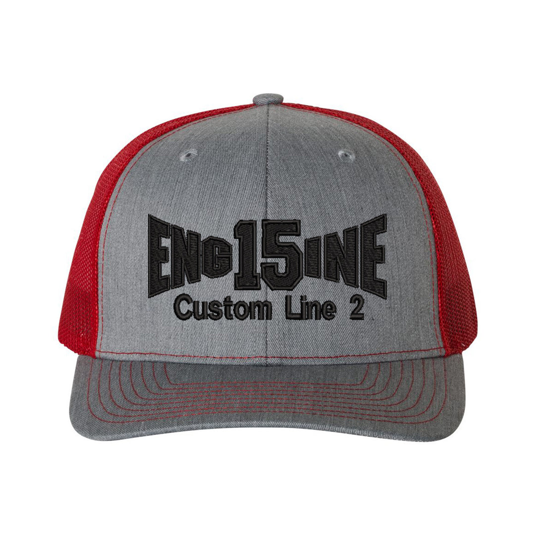 Personalized Fire Dept Engine Blackout Snapback Trucker Hat