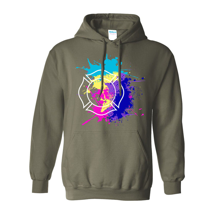 Firefighter hoodie – Miami Vice Maltese cross design by FFC 343