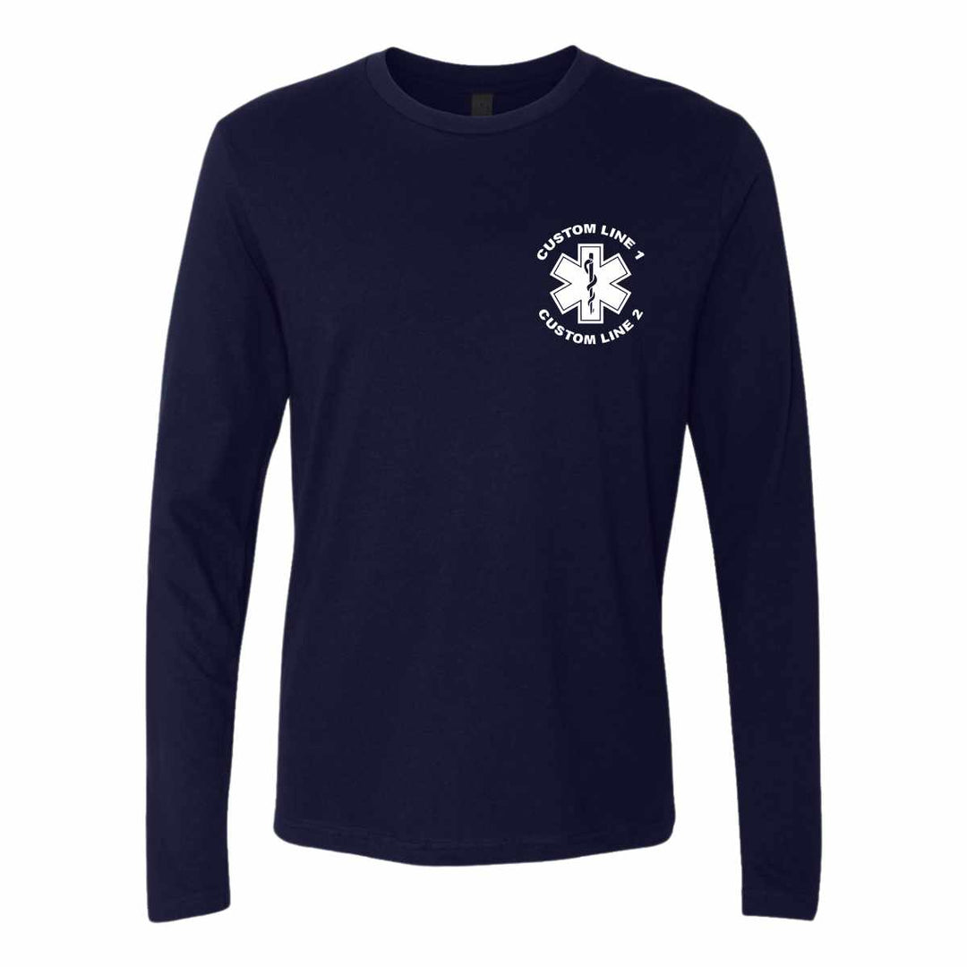 Custom EMT Duty Premium Long Sleeve Shirt, perfect for EMTs seeking comfort and style during their shifts.