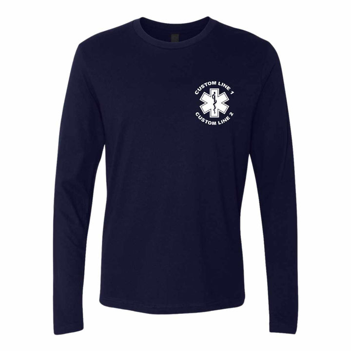 Custom EMT Duty Premium Long Sleeve Shirt, perfect for EMTs seeking comfort and style during their shifts.