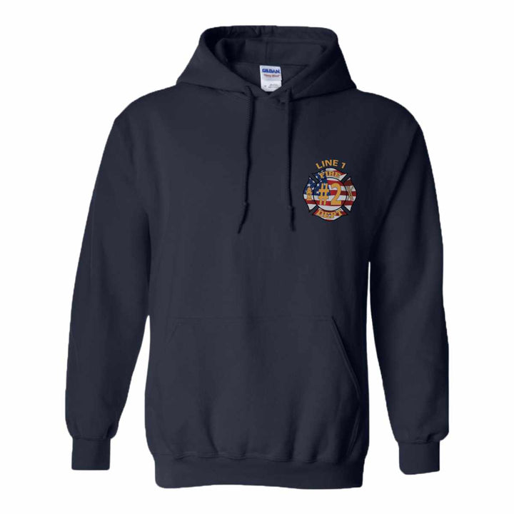 Premium Fire Department Hoodie designed for firefighters and first responders.