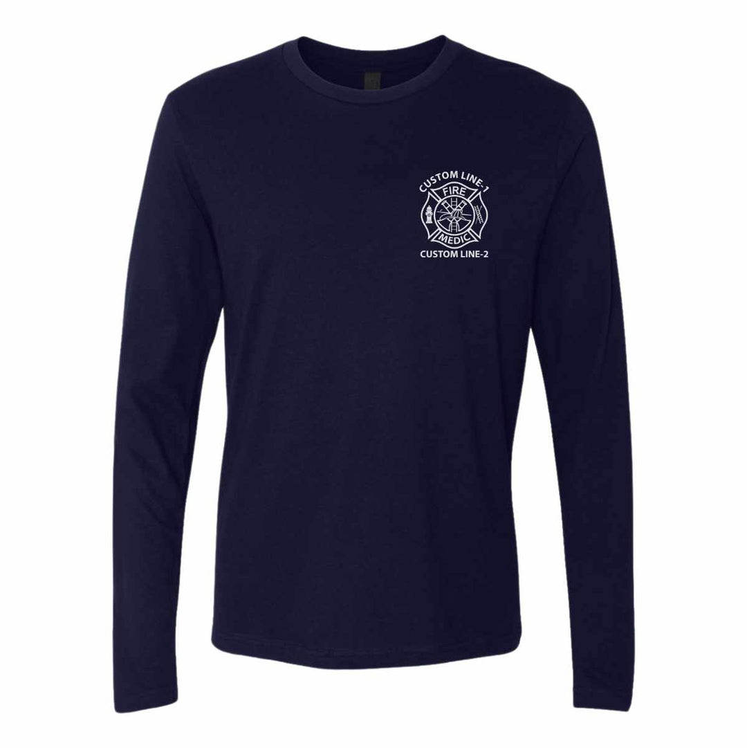 Premium Fire Medic Long Sleeve Shirt designed for firefighters and medics who need all-day comfort