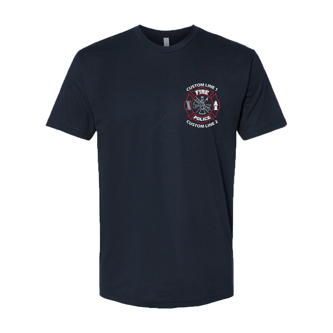 Fire Police custom t-shirt – red and white design for first responders