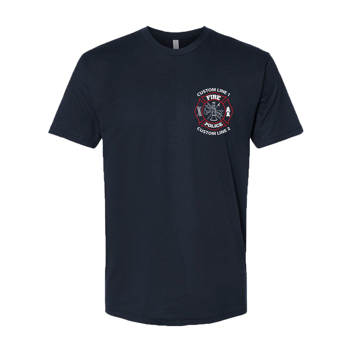 Fire Police custom t-shirt – red and white design for first responders