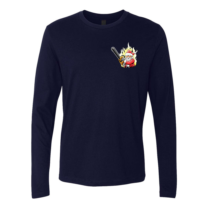 Professional Truckie Santa Firefighter Premium Long Sleeve Shirt