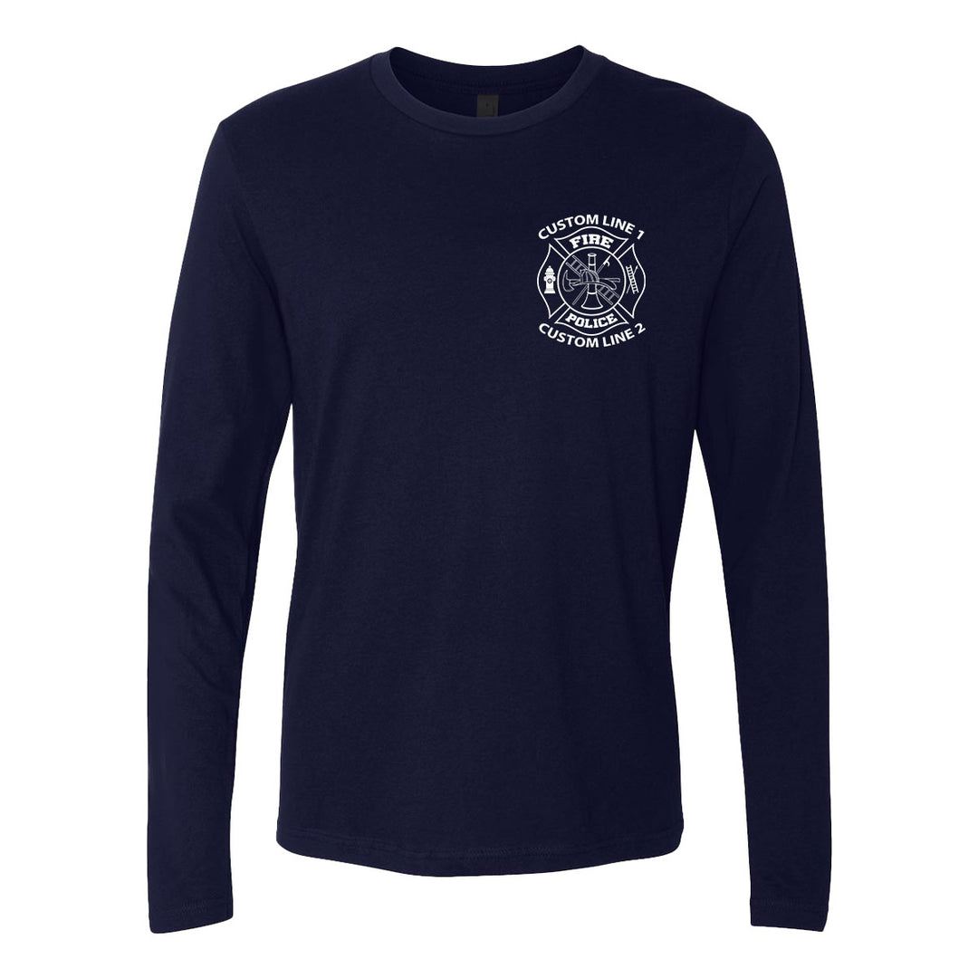 Department Fire Police long sleeve shirt for firefighters