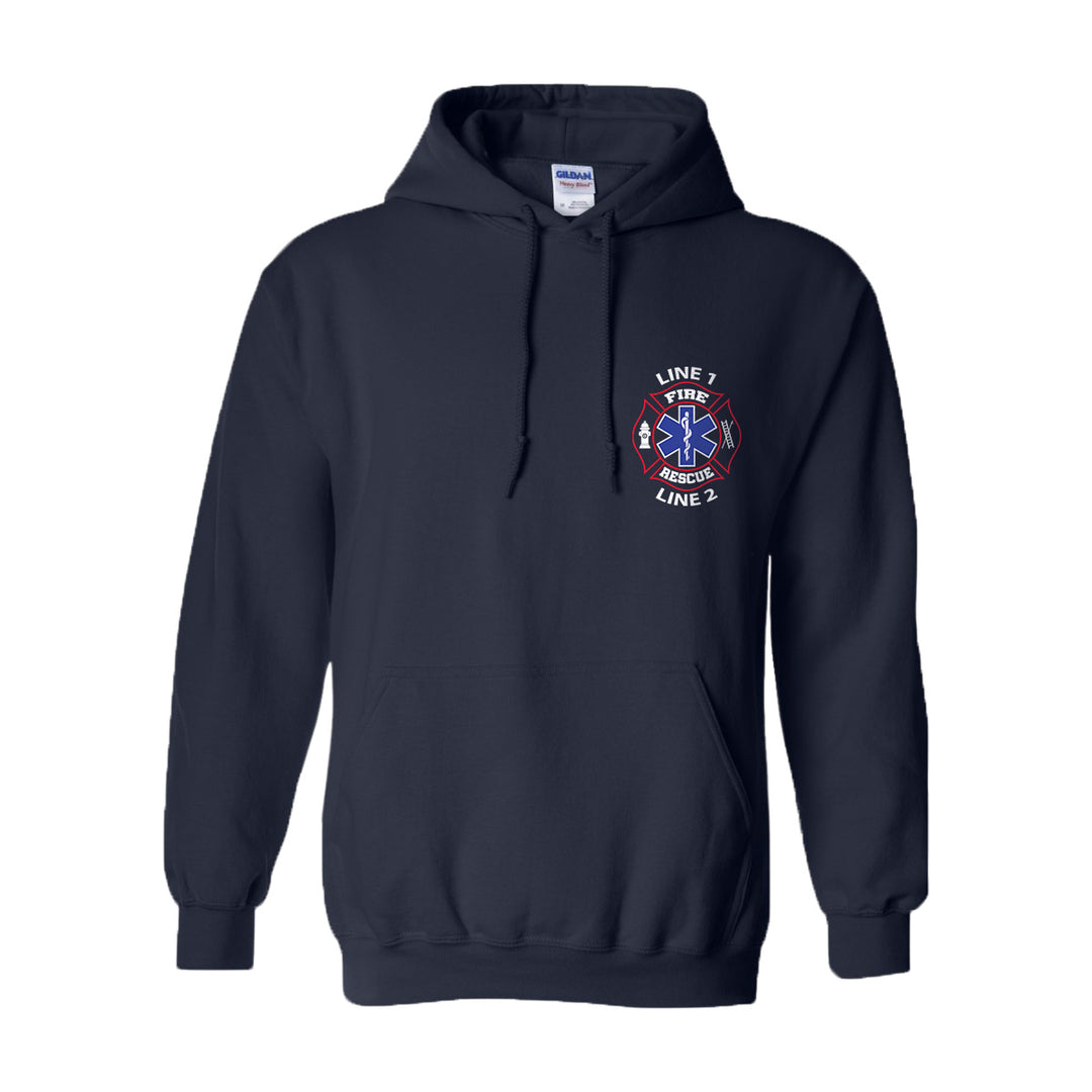 Fire department EMS hoodie, personalized