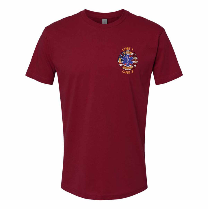 Fire Rescue T-Shirt designed for firefighters and emergency responders.