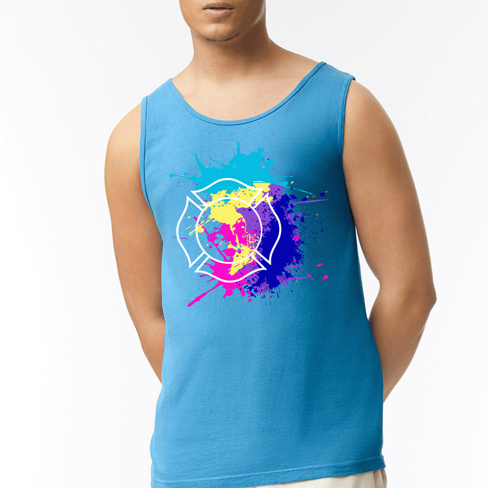 Heavyweight firefighter tank with Maltese cross