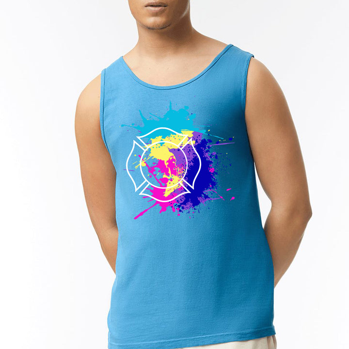 Heavyweight firefighter tank with Maltese cross