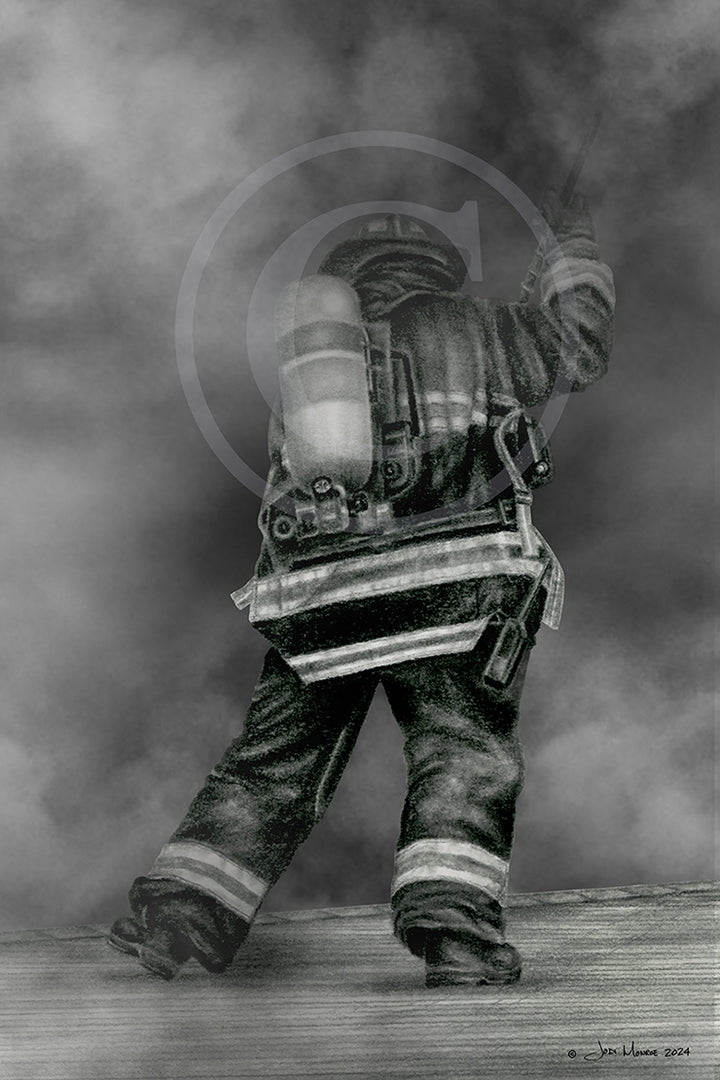 Custom firehouse art print – Vertical Vent 12x18 design