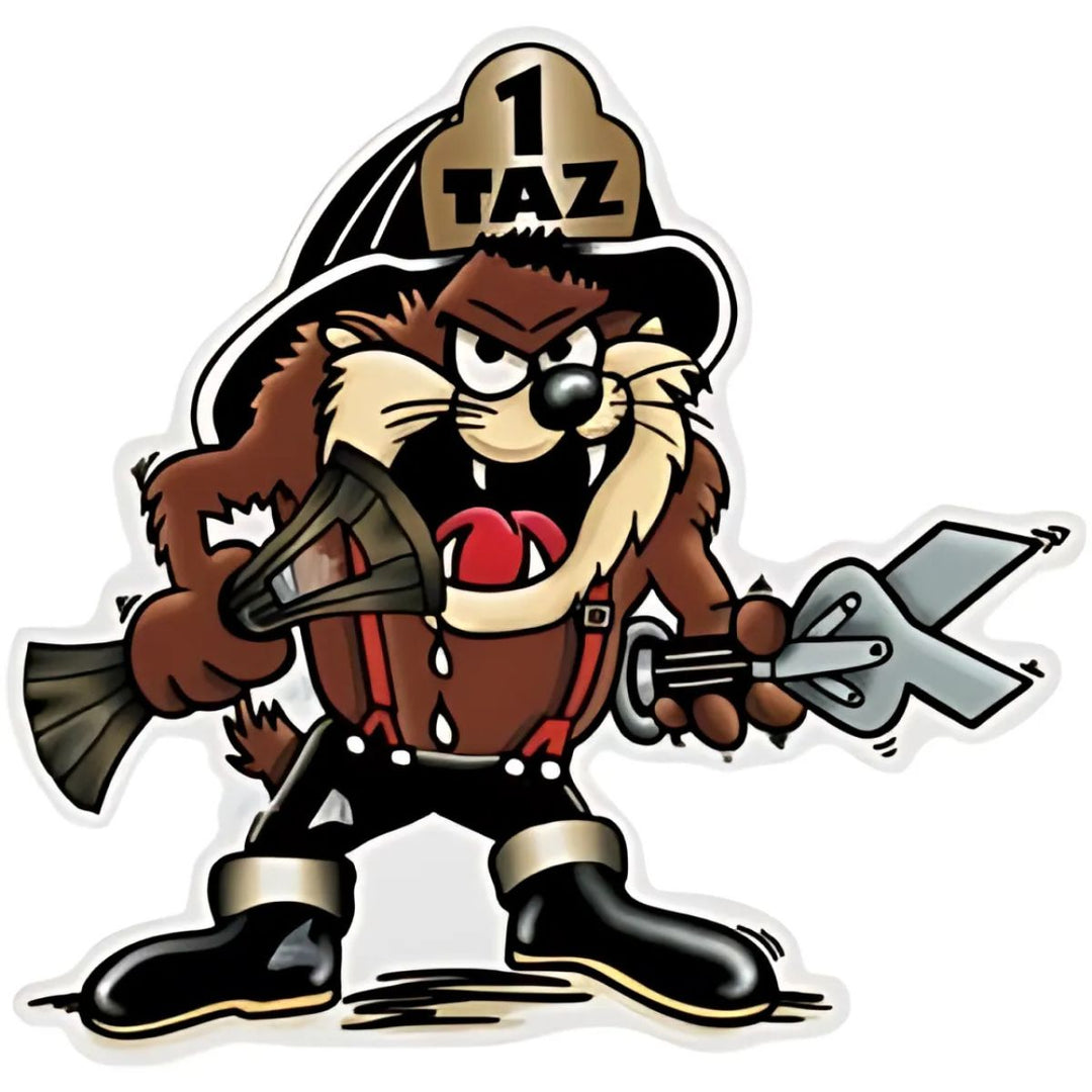 tazmanian firefighter decal