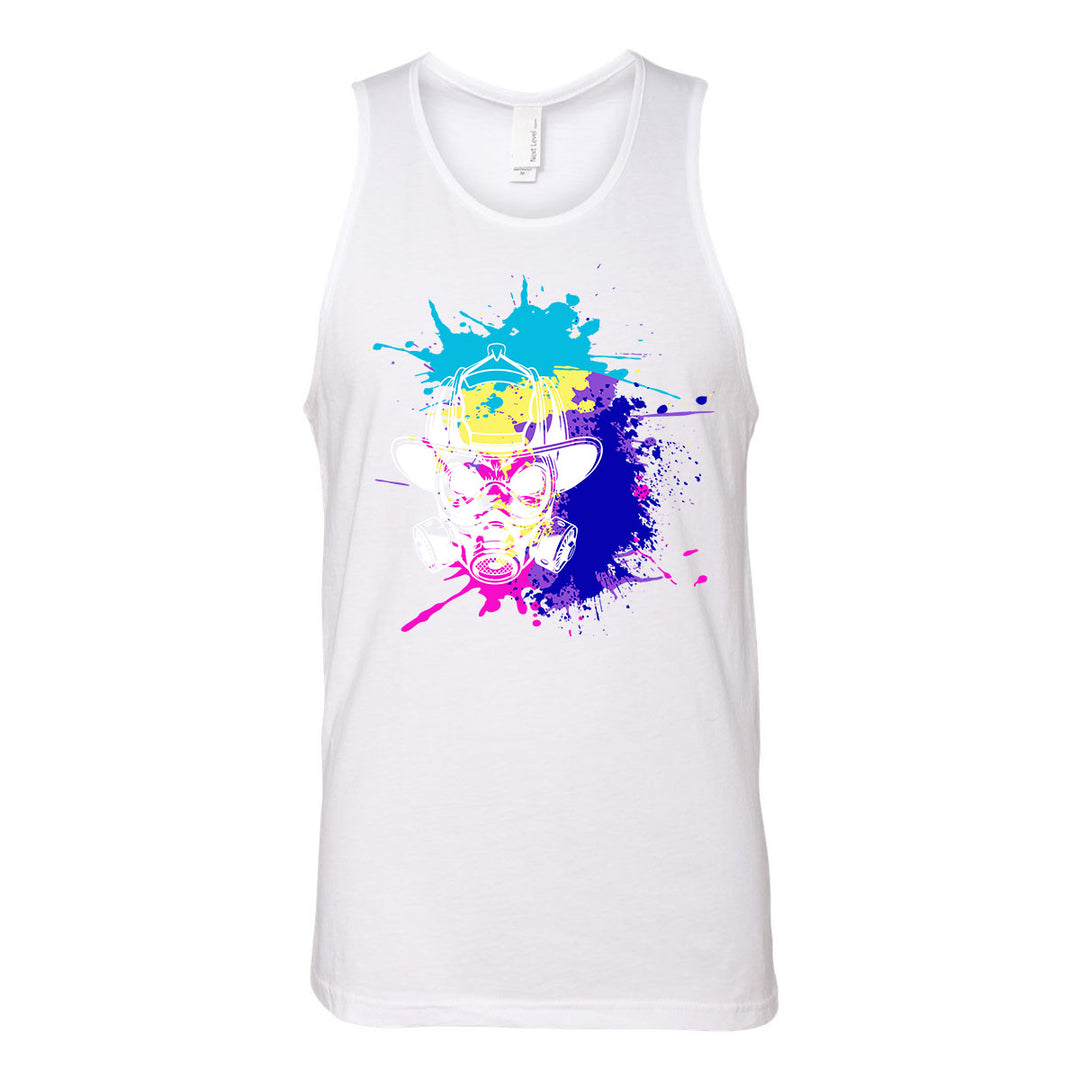 FFC 343 Miami Vice masked firefighter men's tank top