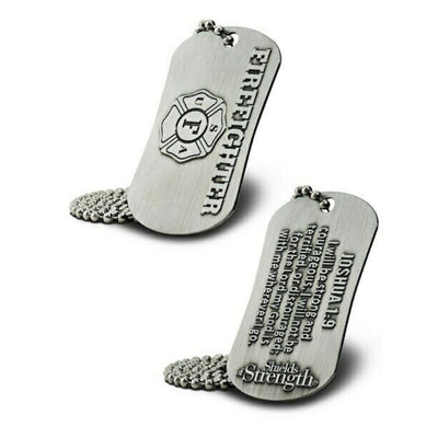 Firefighter Dog Tag and Chain