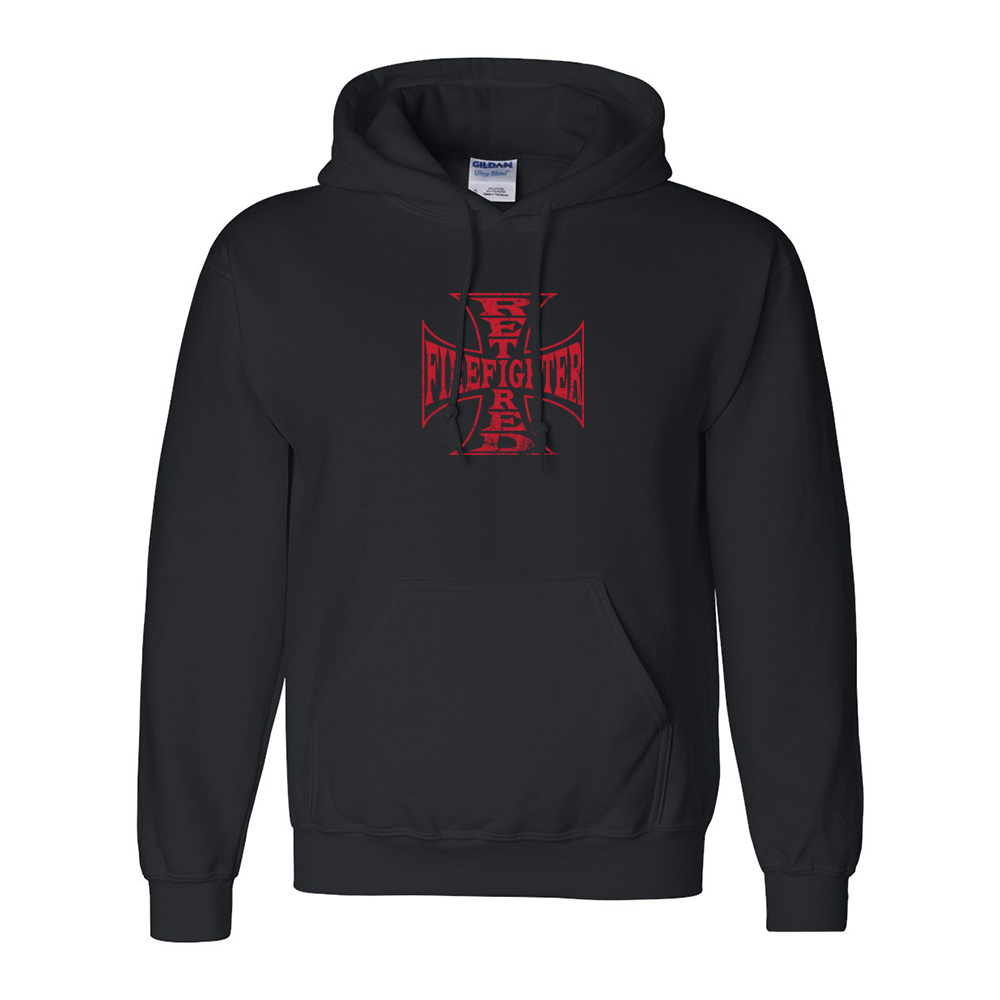 Retired Firefighter Cross Premium Hoodie