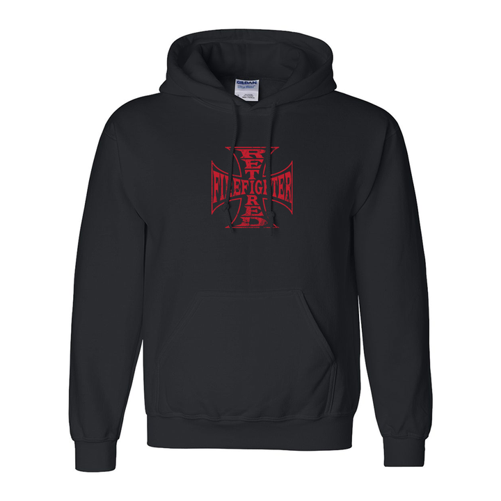 Retired Firefighter Cross Premium Hoodie