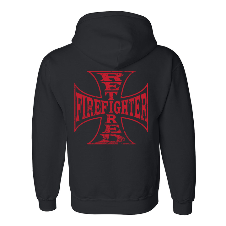 Retired Firefighter Cross Premium Hoodie