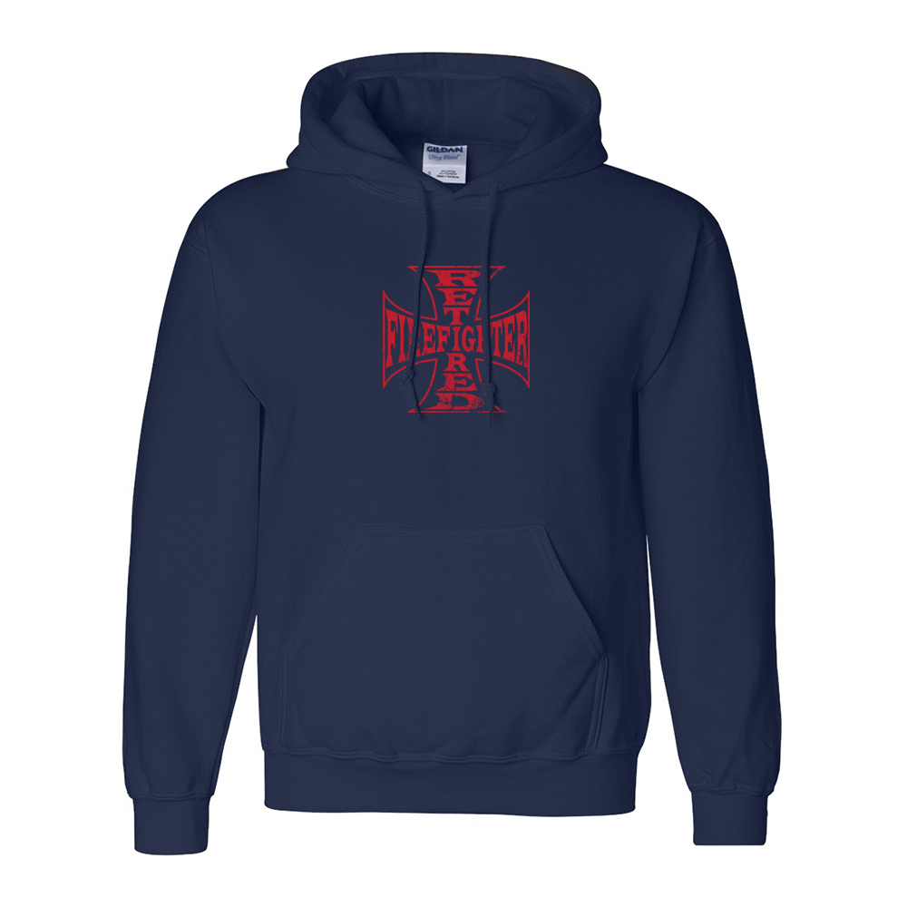 Retired Firefighter Cross Premium Hoodie