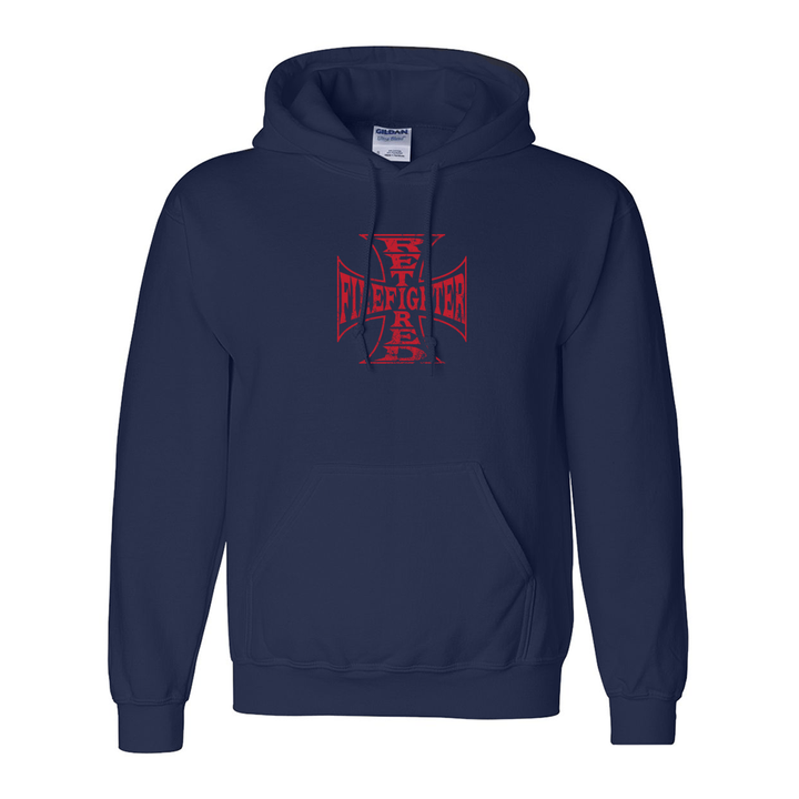 Retired Firefighter Cross Premium Hoodie