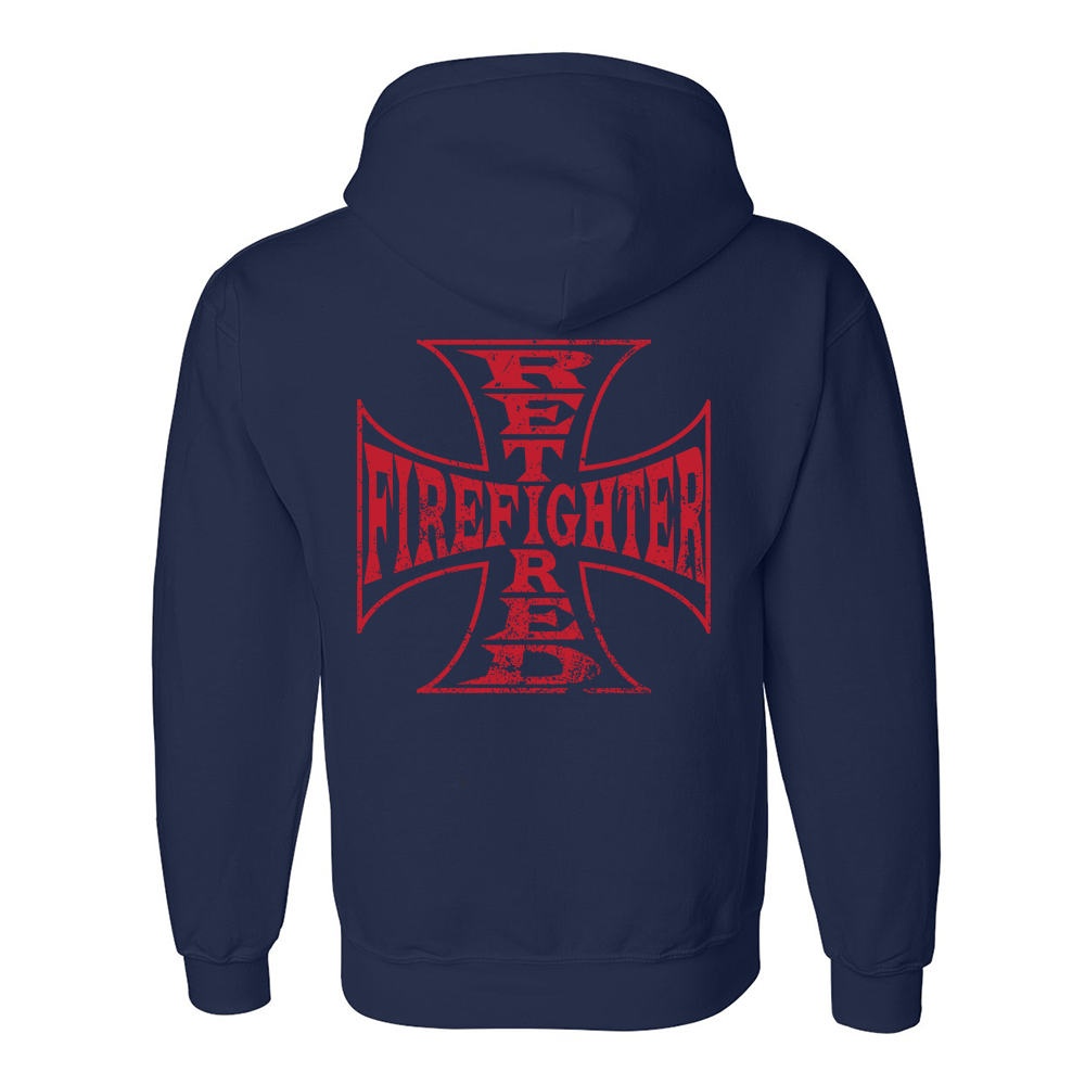 Retired Firefighter Cross Premium Hoodie
