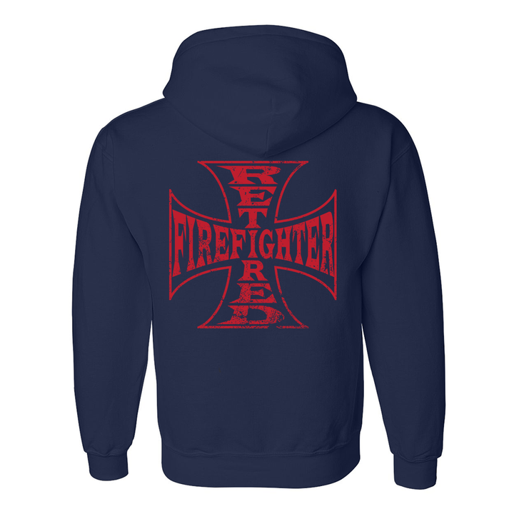 Retired Firefighter Cross Premium Hoodie