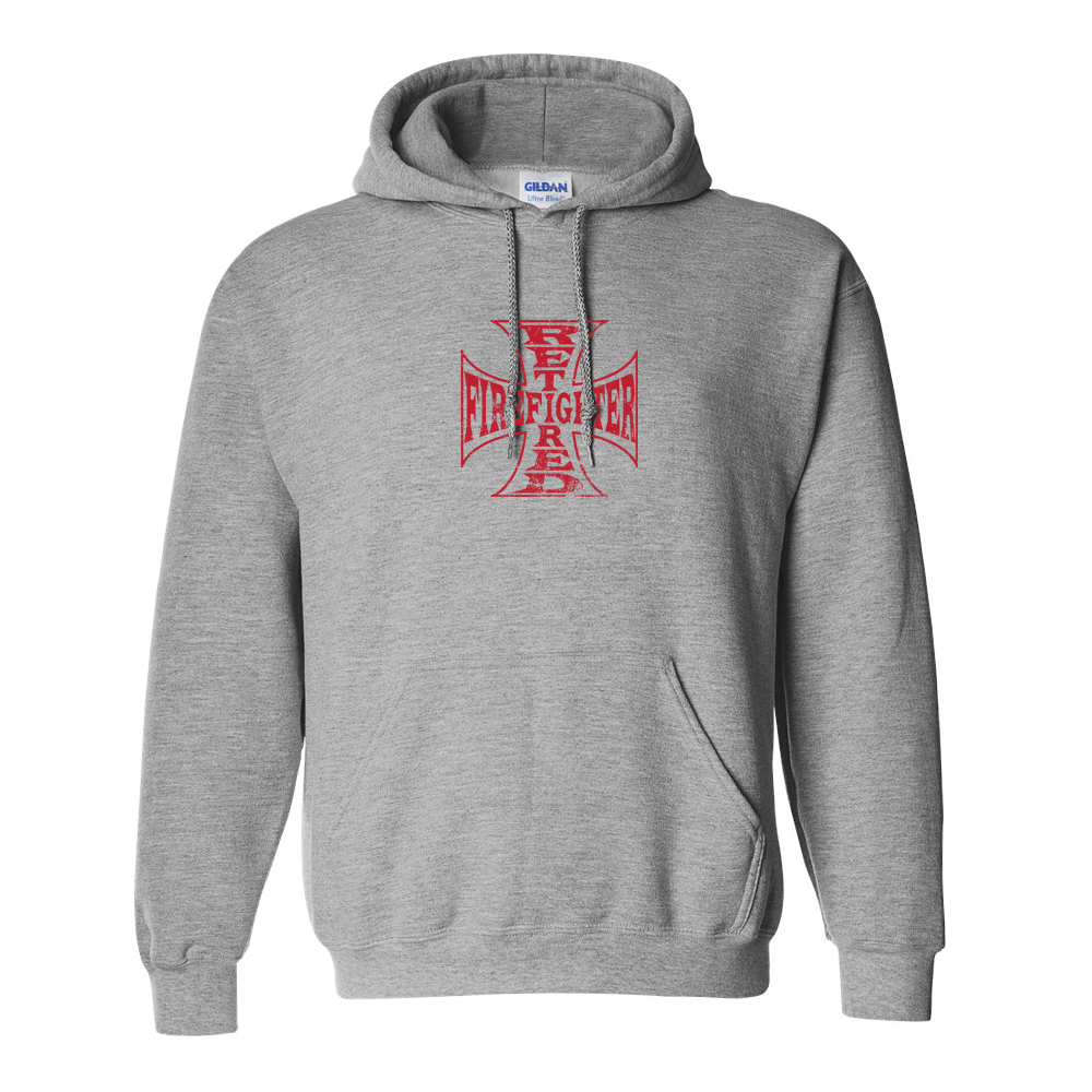 Retired Firefighter Cross Premium Hoodie