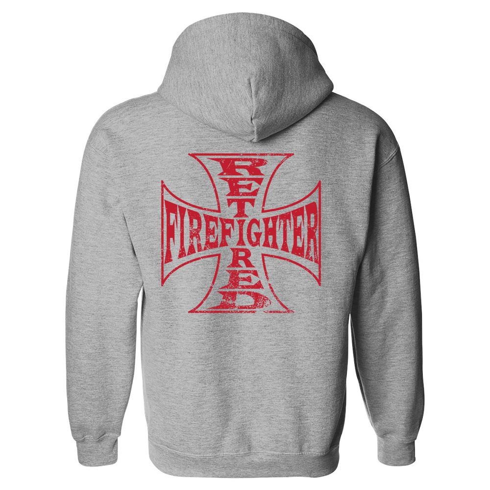 Retired Firefighter Cross Premium Hoodie