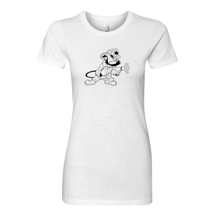 FFC 343 Fighting Irish Women's Crew Neck Shirt In White