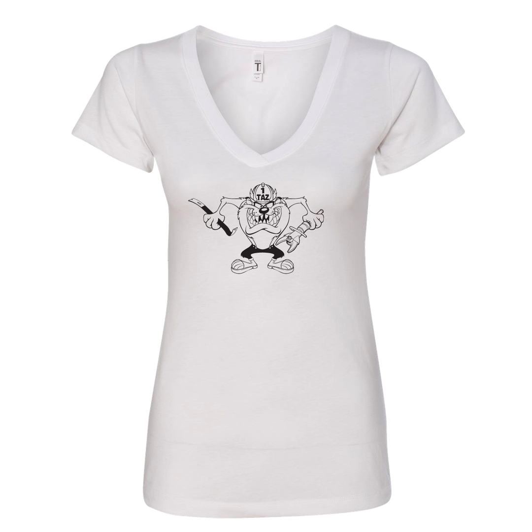 FFC 343 Crazy Taz Premium Women's V-Neck Shirt