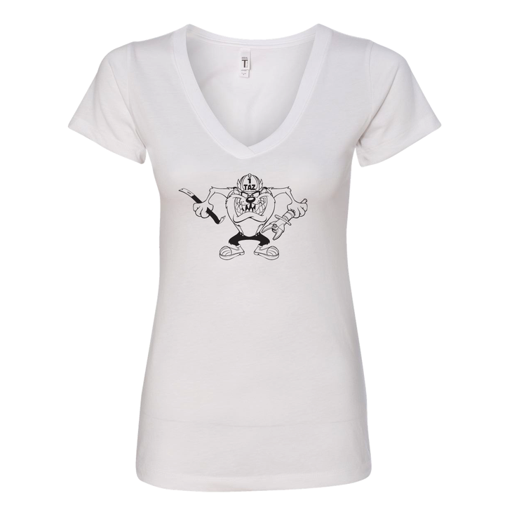 FFC 343 Crazy Taz Premium Women's V-Neck Shirt