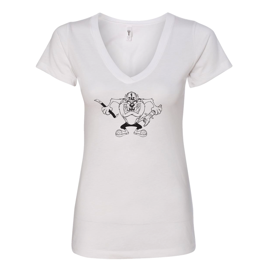 FFC 343 Crazy Taz Premium Women's V-Neck Shirt