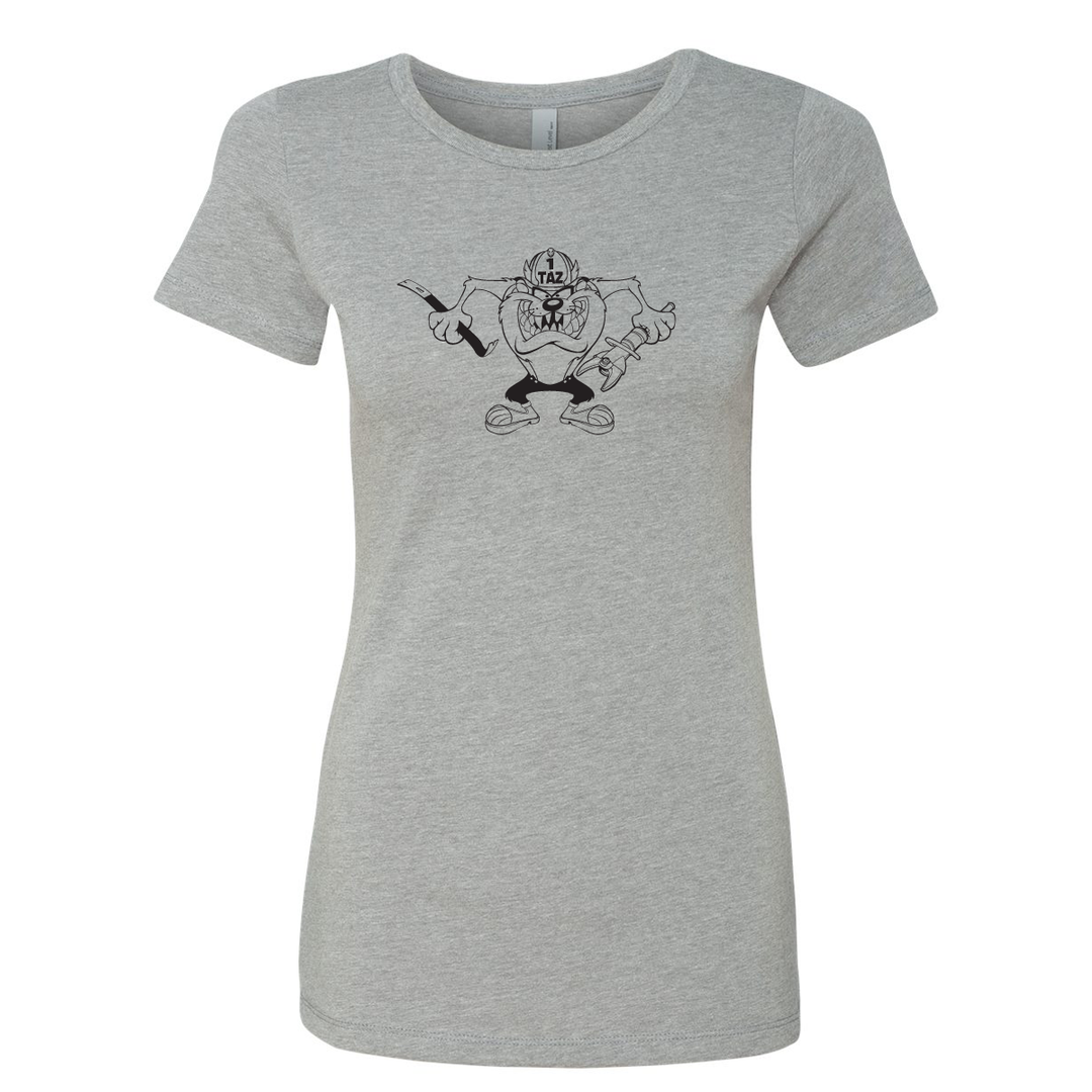 FFC 343 Crazy Taz Premium Women's Crew Neck Shirt in Heather Grey