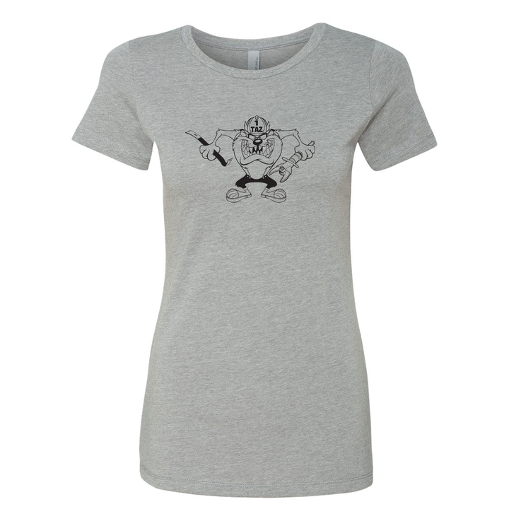 FFC 343 Crazy Taz Premium Women's Crew Neck Shirt in Heather Grey