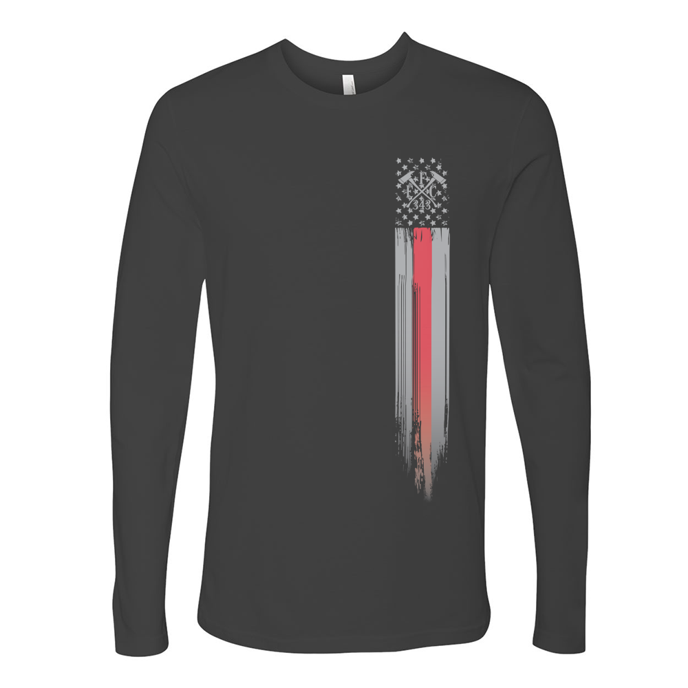 FFC 343 Thin Red Line Stars & Stripes Premium Long Sleeve Shirt