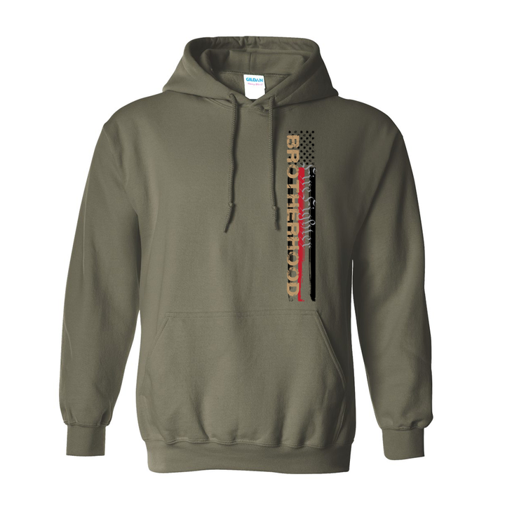 FFC 343 Red Line Firefighter Brotherhood Premium Hoodie