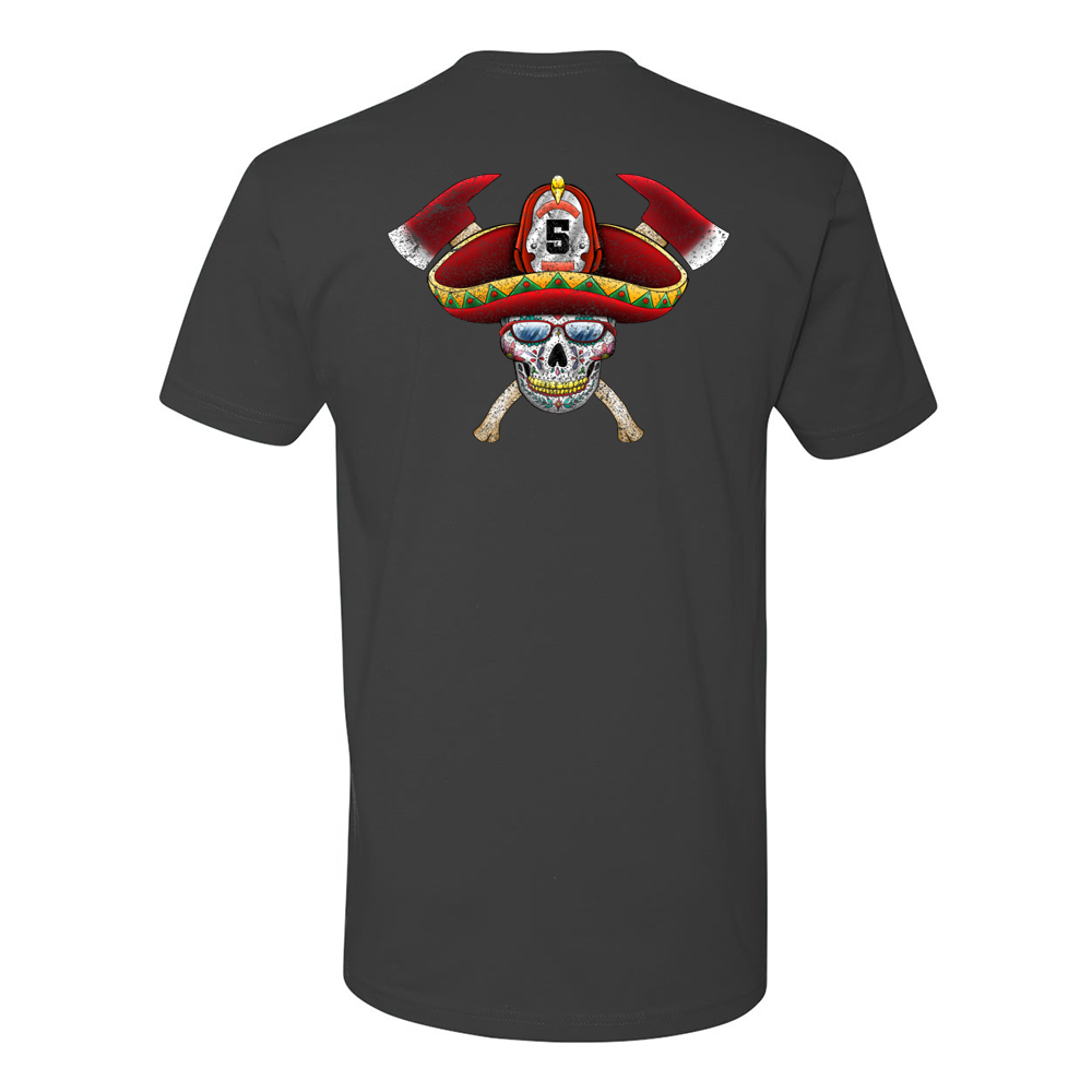 FFC 343 Firefighter Sombrero Sugar Skull Premium T-Shirt