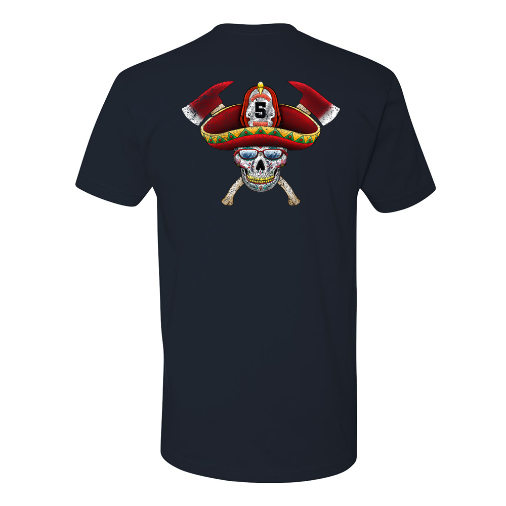 FFC 343 Firefighter Sombrero Sugar Skull Premium T-Shirt