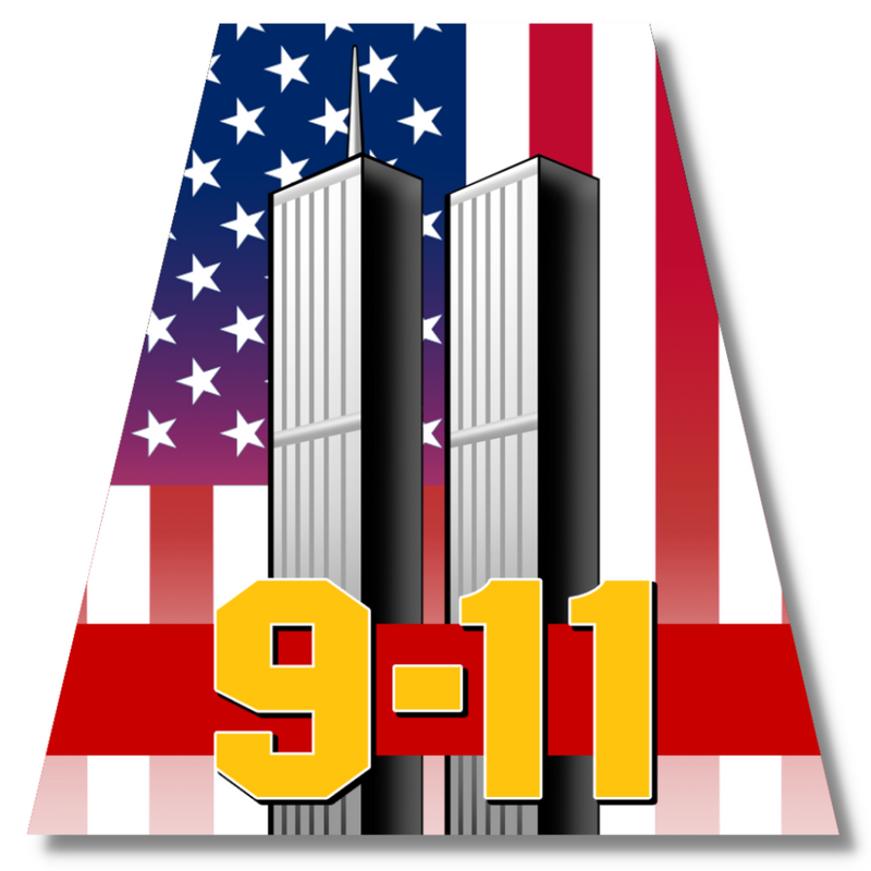 9/11 Twin Towers Helmet Tet Decal