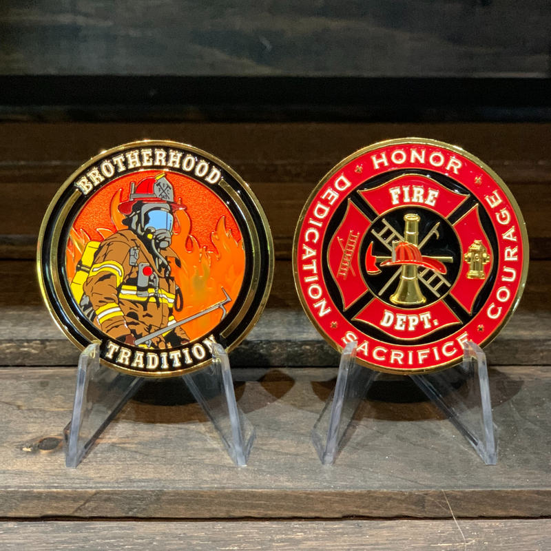 Brotherhood Tradition Firefighter Challenge Coin