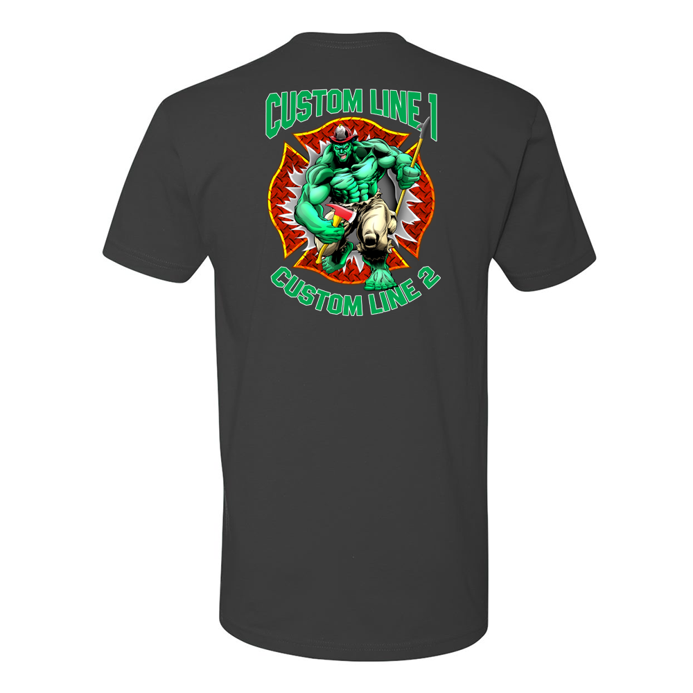 Customized Firefighter Hulk Fire Station Premium T-Shirt