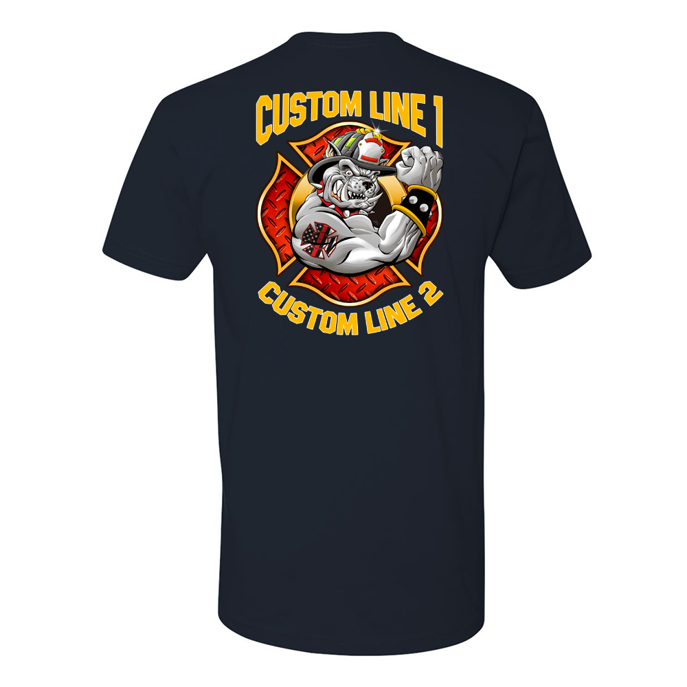 Customized Bull Dog Fire Station Premium T-Shirt